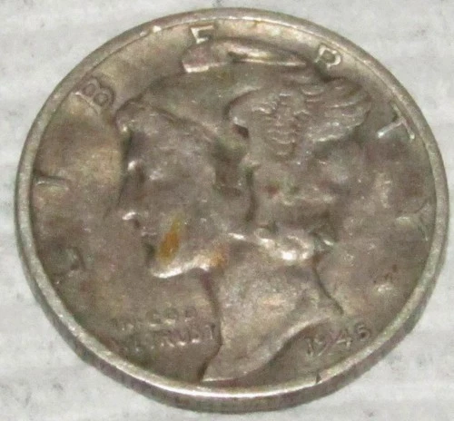 1945 Mercury Dime Very Good Condition