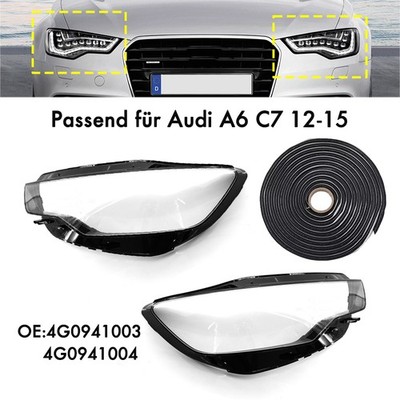Für Audi C7 A6 12-15 2x NEU Scheinwerfer Scheinwerferglas  Linse Rechts Links