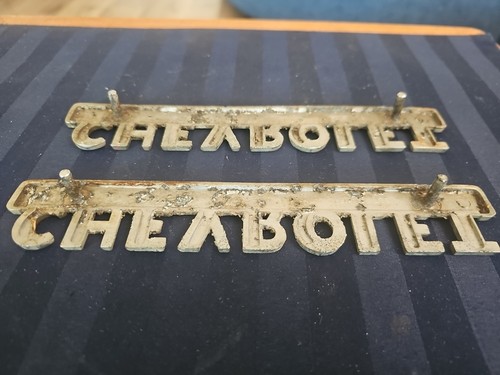 Vtg Chevrolet Truck Loadmaster Chevy Hood Emblems Badges Medallion OEM Pickup - Picture 2 of 2