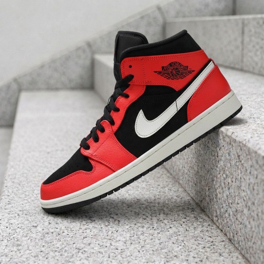 Nike Air Jordan 1 Mid Infrared 23 554724-061 Men New | eBay