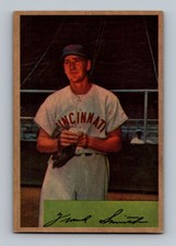 1954 Bowman #188 Frank Smith LOW GRADE (stain) Vintage Baseball Card