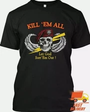 NWT Vintage Kill Em All Let God Sort Em Out 1985 T-SHIRT