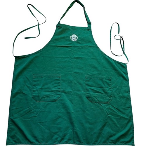 starbucks-apron-one-size-green-barista-coffee-frappe-official-pockets
