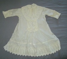 1880's VICTORIAN ANTIQUE BABY DRESSING GOWN LACE with provenance
