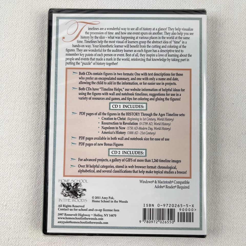 History Through the Ages: Home School in the Woods (CD-ROM, PC, MAC) Brand New - Image 2 of 2