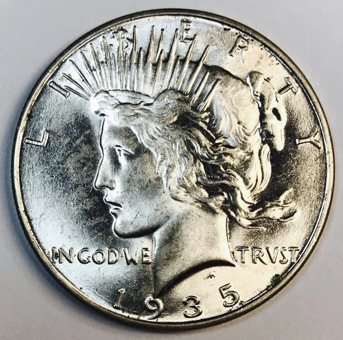 1935 PEACE DOLLAR! GEM BU+! NR #S1149