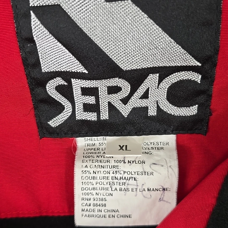 VINTAGE 90'S SERAC RED JACKET MEN'S SZ XL NAGANO OLIMPYC WINTER GAMES 1998 FLAWS - Image 3 of 4