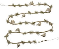 Clayre & Eef 65989 Weihnachtsgirlande Silber 180 Cm Eisen Landhausstil