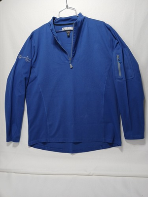 #ad Peter Millar Northern Trust Open Quarter Zip Pullover Sleeve Zip Pocket Size Med $32.99