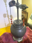 Pewter Ginger Jar Lamp With Carnelian Agate — photo 7