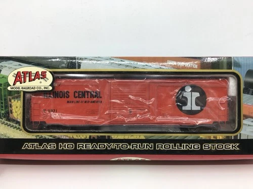 HO Atlas 1332-4 Illinois Central 50’ Precision Design Boxcar IC #11371