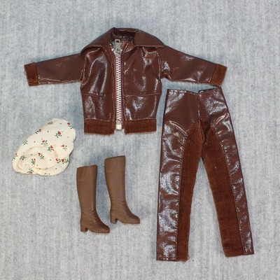 FLEUR DUTCH Sindy Doll #1256 Leather Look Fashion Vintage 1970s Outfit Rare