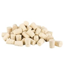 Medizin Korken | 100 Stk. | L&auml;nge=27 mm, =17-20 mm | Korken f&uuml;r Reagenzgl&auml;ser