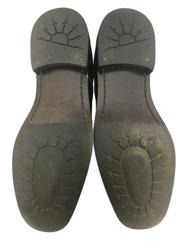 Zapatos de vestir Calvin Klein Horatio F4155 de cuero negro talla 9 M ligeramente usados - Imagen 6 de 6