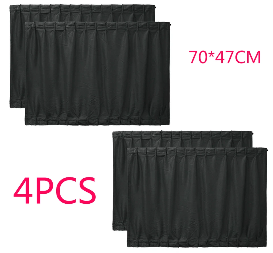 4x Cortina Ventana Lateral Coche Plegable Auto Protección UV Parasol Accesorios EE. UU. Foto 4 de 4