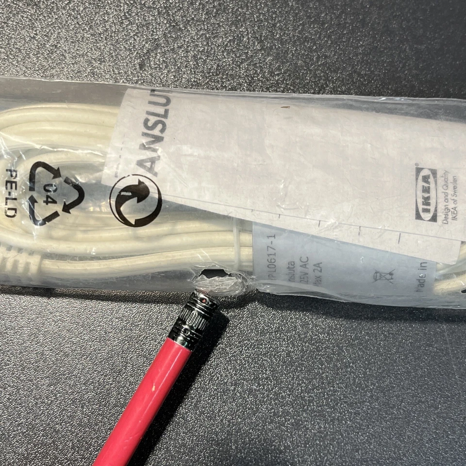 New IKEA ANSLUTA 79 " Length Intermediate Connection Cord 601.199.25 - Image 3 of 3