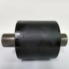 4" x 4" Steel Nose Roller with Shaft (Axle) for Roll Off Containers
