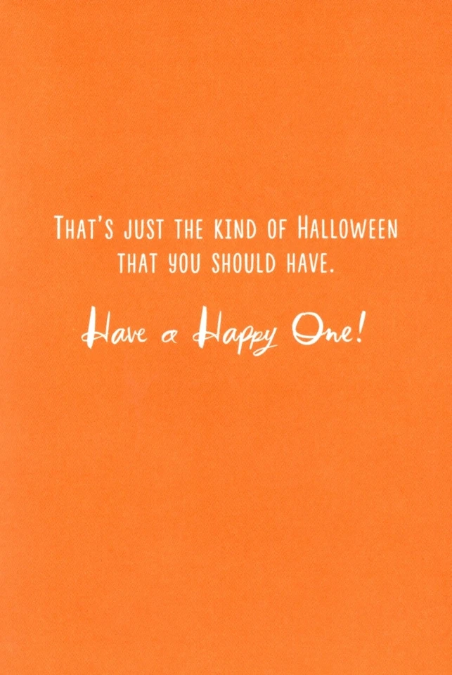 Tarjeta de sello Happy Halloween nieta gatito negro gato calabaza calabazas Foto 2 de 3