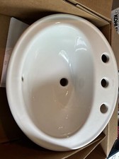 NEW KOHLER K-2196-8-0 Pennington Self-Rimming Bathroom Sink, White