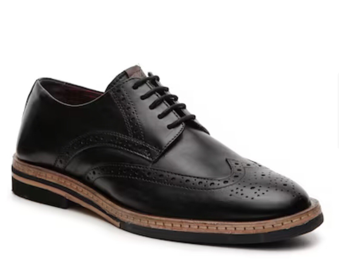 Ben Sherman Men’s Julius Black Wingtip Oxford Size 10.5 Ben Sherman Men main image 2