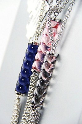 BACCARAT JEWELRY TORSADE STERLING SILVER LARGE PINK FULL LEAD