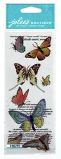 JOLEE'S BOUTIQUE BUTTERFLIES DIMENSIONAL STICKERS BNIP