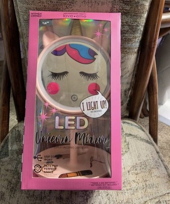 Multi Function LED Dimmable Unicorn Makeup Mirror