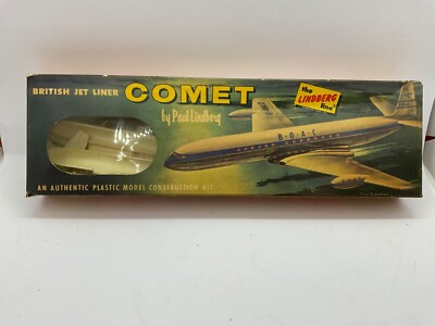 1959 Lindberg De Havilland DH 106 Comet British Jet Liner Kit 455-49 cellovision