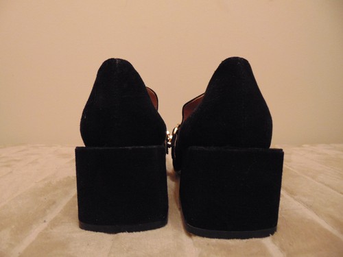 Tory Burch Tess Suede Block Heel Loafer Pumps Women’s Size 8M - Picture 7 of 14