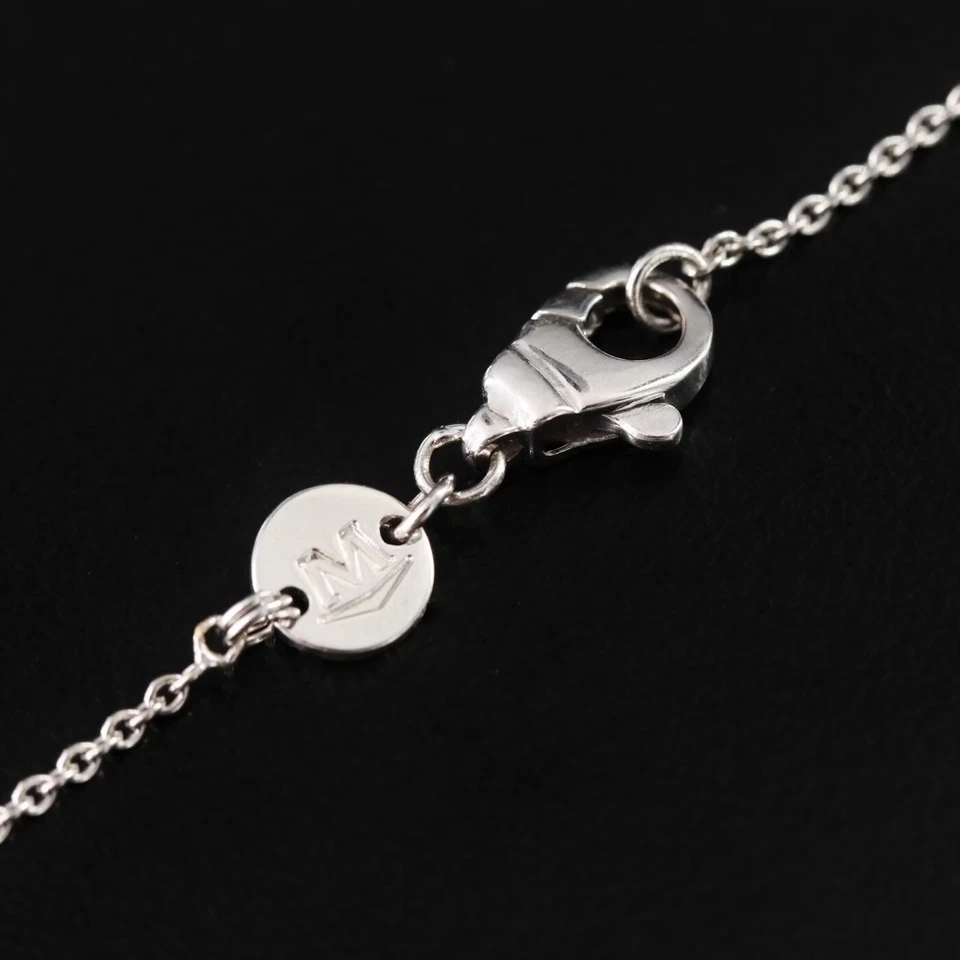 $3950 / NUEVO MOVADO Collar Circular Diamante 18K con Cadena Original Foto 4 de 4