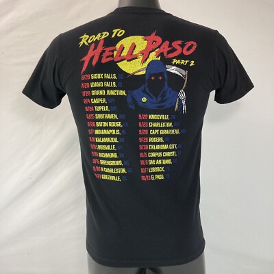 Koe Wetzel Tour T-shirt Size S Road To Hell Paso Tour Part 2 Black