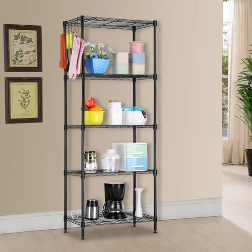 Changeable Assembly Floor Standing Carbon Steel Storage Rack Black Hot Sale US - Picture 9 of 11