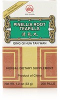 Qing Qi Hua Tan Wan Pinellia Root Teapills , 200 Ct, Min Shan Qing Qi Hua Tan Wan Pinellia Root Teapills , 200 Ct, Min Shan