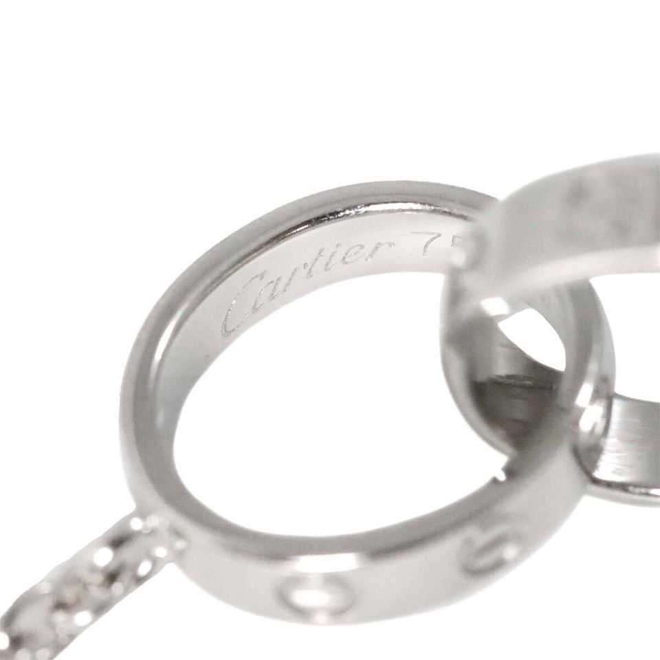 Cartier Baby Love Necklace 44cm K18 WG White Gold 750 LOVE Necklace