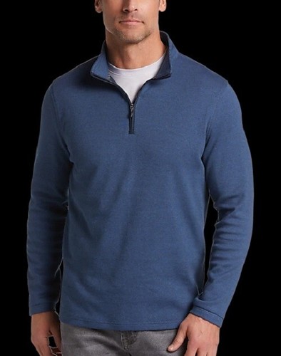 Zip Pullover, Navy Birdseye | eBay