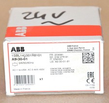 ABB AF09 30 01 11 1SBL137001R1101 AF09 30 01 Schütz 24 60 50/60 20 60V DC Blockschütz 4 kW, Grau