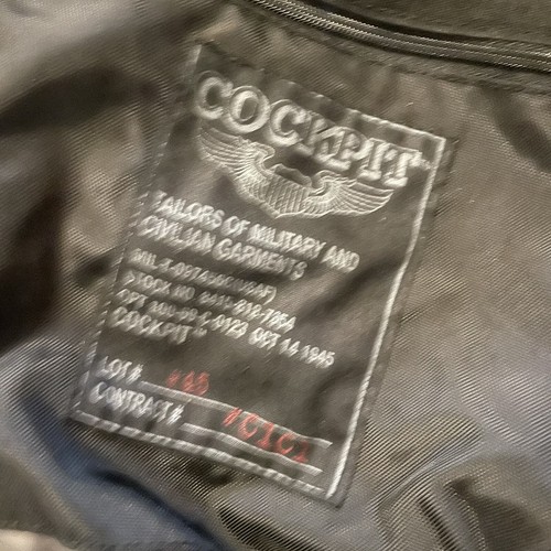 COCKPIT USA Black Nylon Flight/Bomber Jacket Men’s L - Picture 7 of 7