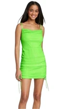 NEW Wild Fable Women Size M Lime Green Sequin Sleeveless Bodycon Clubwear Dress