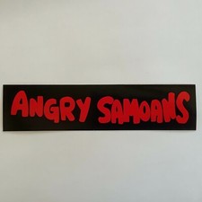 Angry Samoans Sticker Vinyl Decal 9" X 2" Window Bumper (194)
