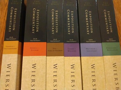 Bible Exposition Commentary Warren Wiersbe 6 Vol. Set ~Retail