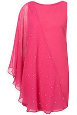 BNWT Topshop 'Dress Up' Asymmetric Diamante Embellished Sleeve Evening Dress 8