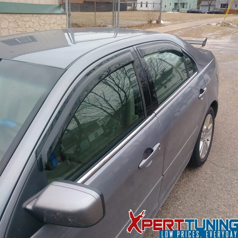 Compatível com 06-12 Ford Fusion 06-10 Mercury Milan viseiras de janela ventilação acrílico 4 peças - Imagem 2 de 4