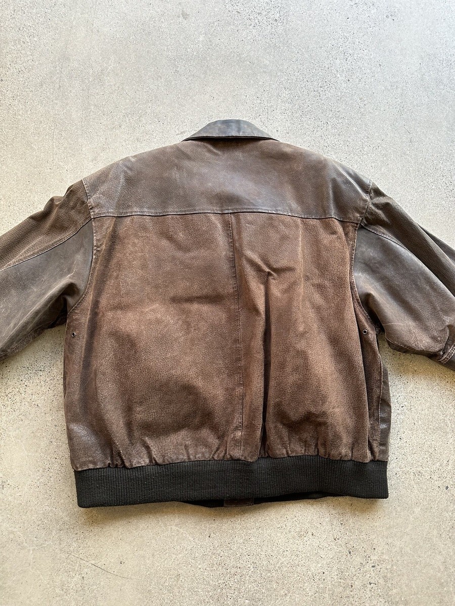 Vintage Wilson's Suede and Leather Jacket Size L | eBay