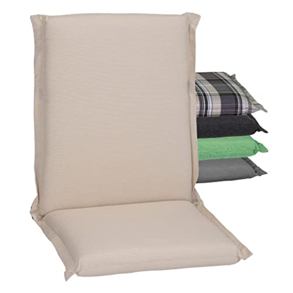 Beo NL Zip Ascot P203 - Cuscino per Sedia da Giardino con Schienale Basso, con C