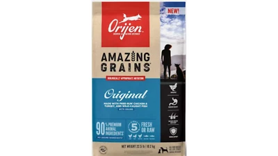 ORIJEN High Protein, Amazing Grains Original Dry Dog Food, 22.5 lbs.