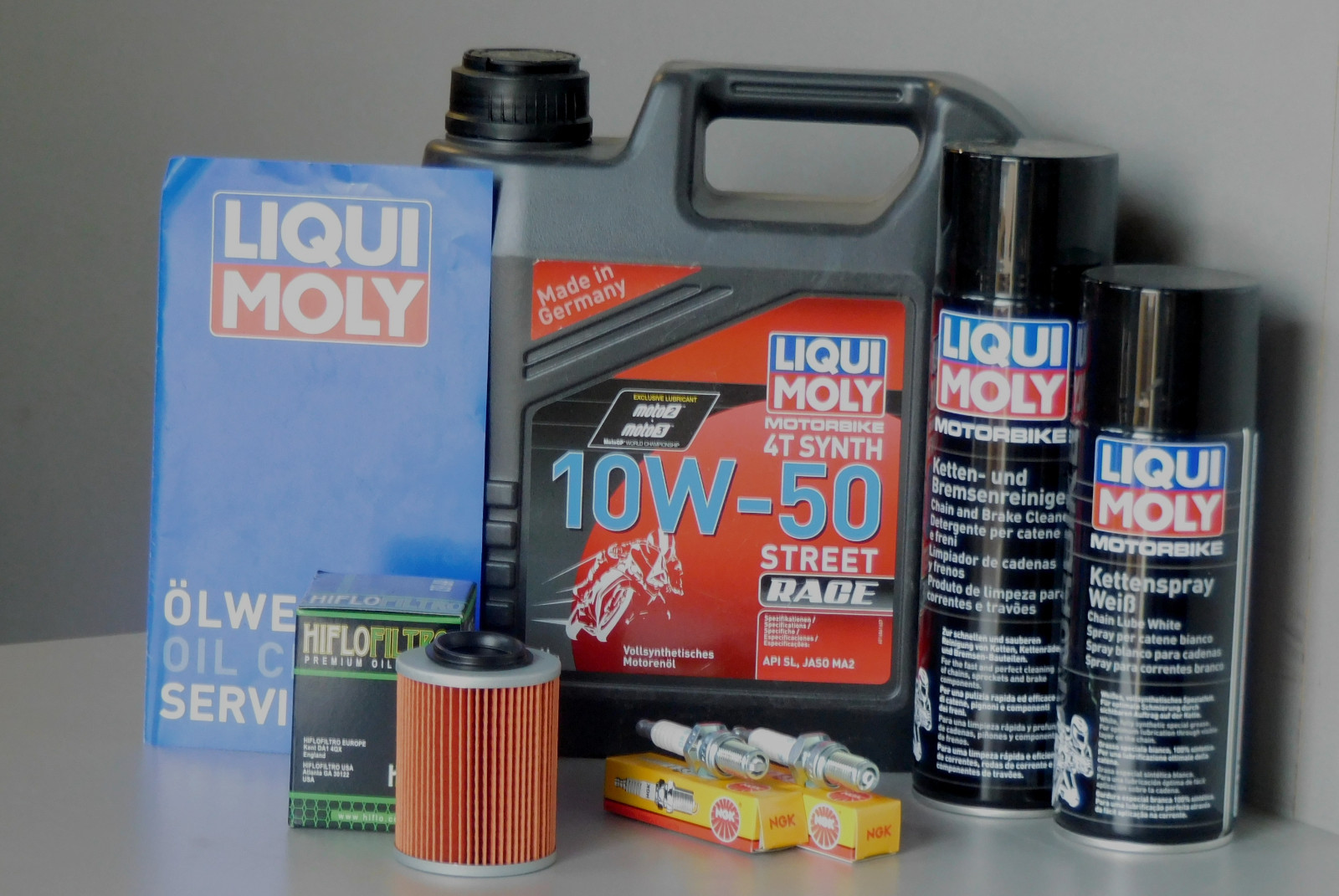Maintenance Set Can At DS 650 Service Oil Filter Spark Plug Chain