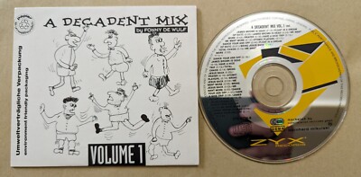 A Decadent Mix Vol. 1 CD- DJ MIX by FONNY De WULF!! CLASSIC TECHNO
