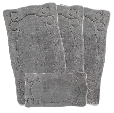 EMMAHOME JUEGO DE 4 ALFOMBRAS LAVABLES ROMANY GIPSY, TALLAS CARAVAN TOURER 67X120CM Elvin