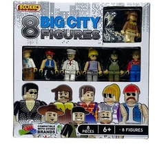 New Blokko Big City Collection Mini Figures Limited Edition 8 Total Brik Zone