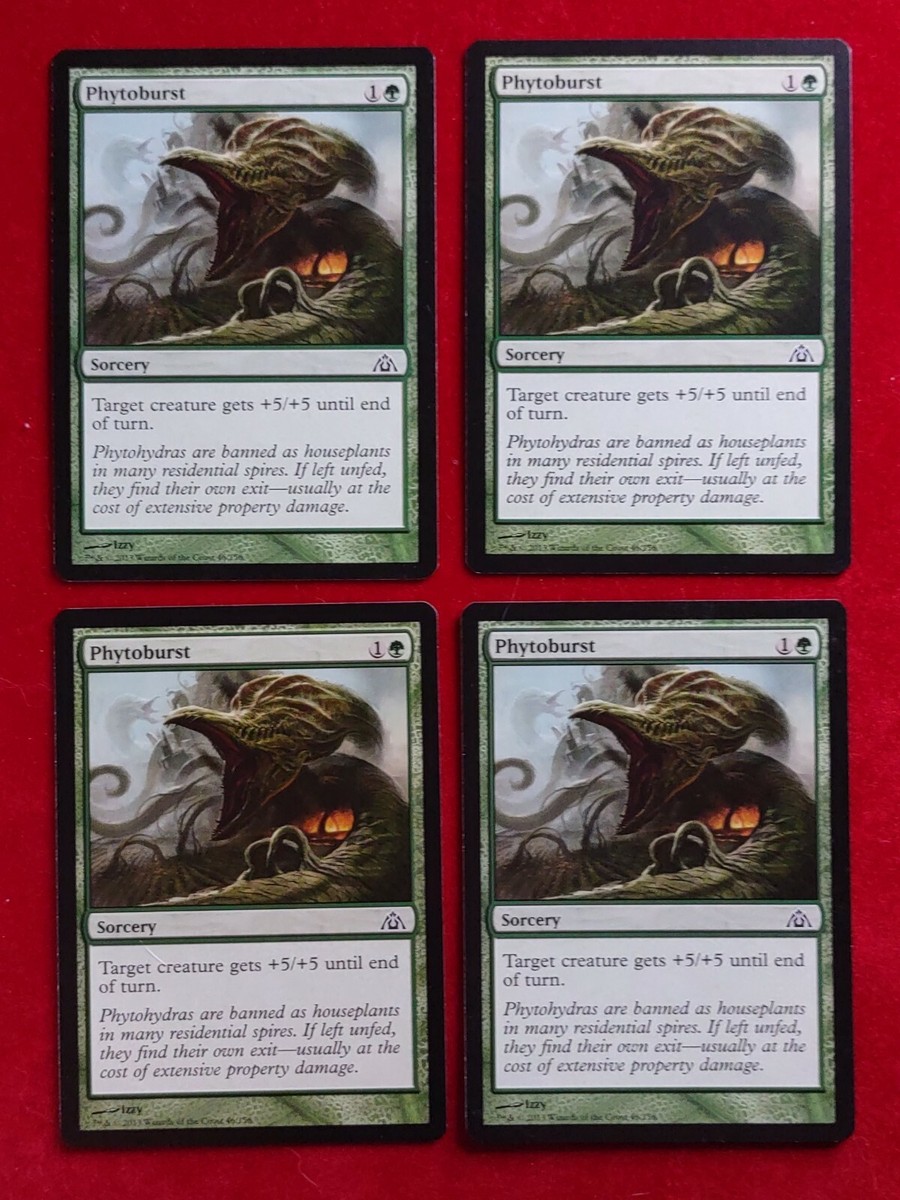 MTG 4x Phytoburst x4 NM Dragon's Maze Magic Playset | eBay